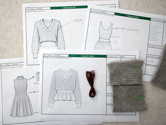 8-step process for launching a knitwear collection from sketch to tech pack