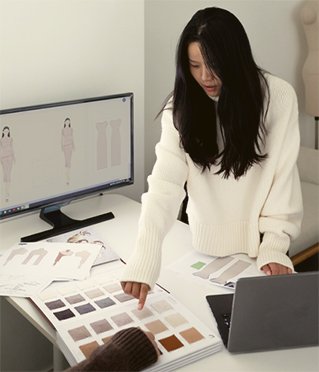 Professional knitwear design and aesthetic proposal for luxury clothing labels