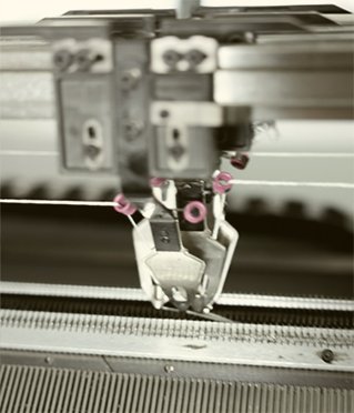 Expert cashmere manufacturing and complex knitting techniques in Shanghai studio