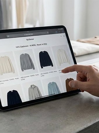 Low MOQ wholesale cashmere sweaters and custom basics starting from 10 pieces